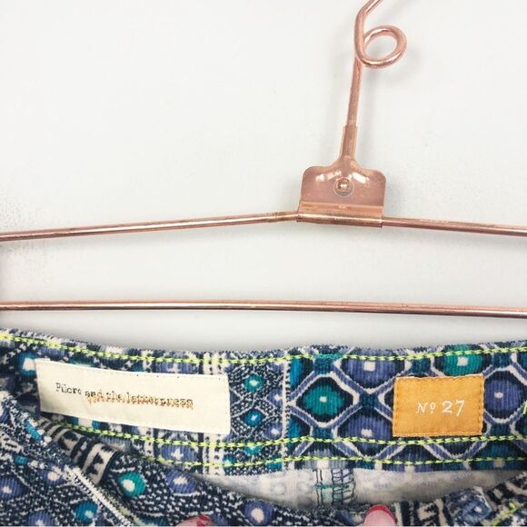 ANTHROPOLOGIE | PILCRO Patchwork Bandana Print Corduroy Pants Women’s Size 27 - Picture 7 of 13